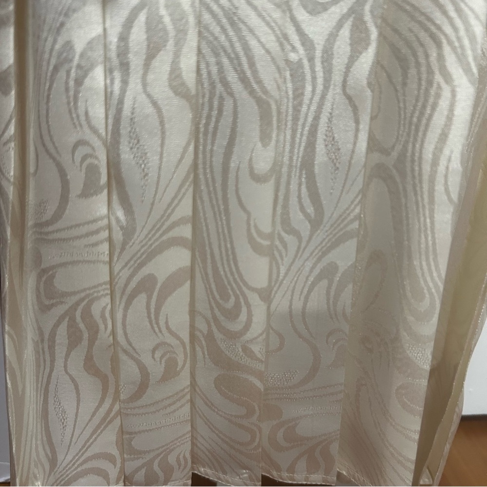 Vintage Victorian style midi dress womens size medium Cream Lacey renaissance - Picture 9 of 15